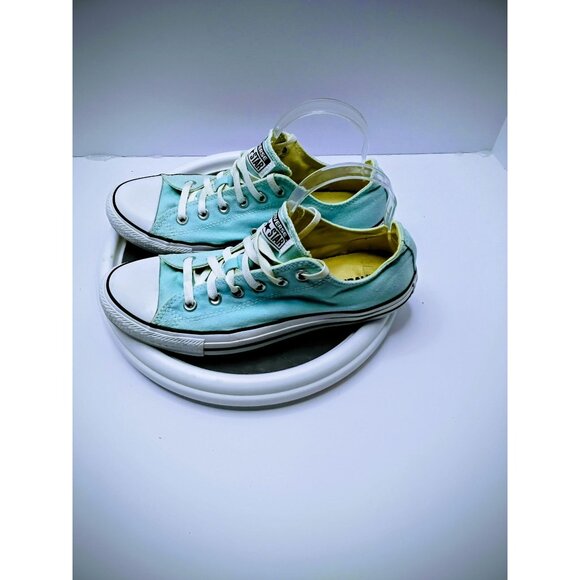 Converse All Star Low-Top Canvas Sneakers Turquoise Womens Size 8 Mens Size 10 U - Picture 7 of 7